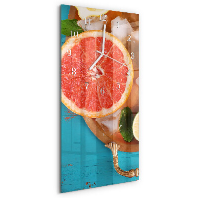 Vertical wall clock Grapefruit