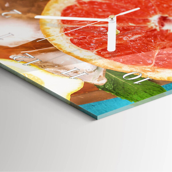 Vertical wall clock Grapefruit