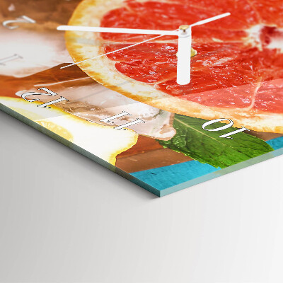 Vertical wall clock Grapefruit