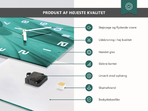 Vertical wall clock Smoke