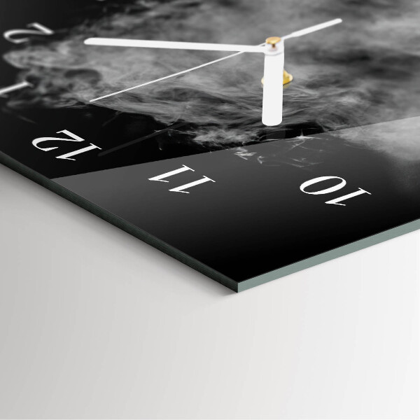 Vertical wall clock Smoke