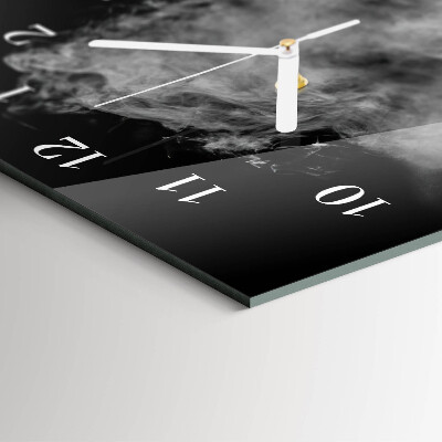 Vertical wall clock Smoke