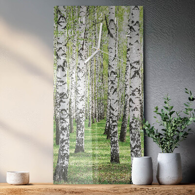 Vertical wall clock Birch