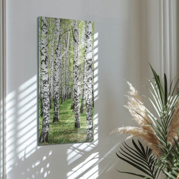 Vertical wall clock Birch