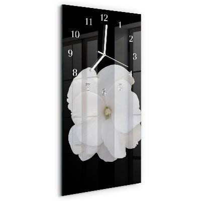Vertical wall clock Flower