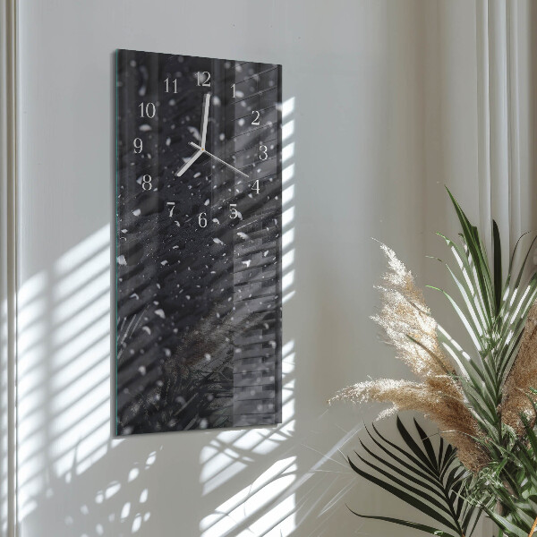 Vertical wall clock Drop of Water