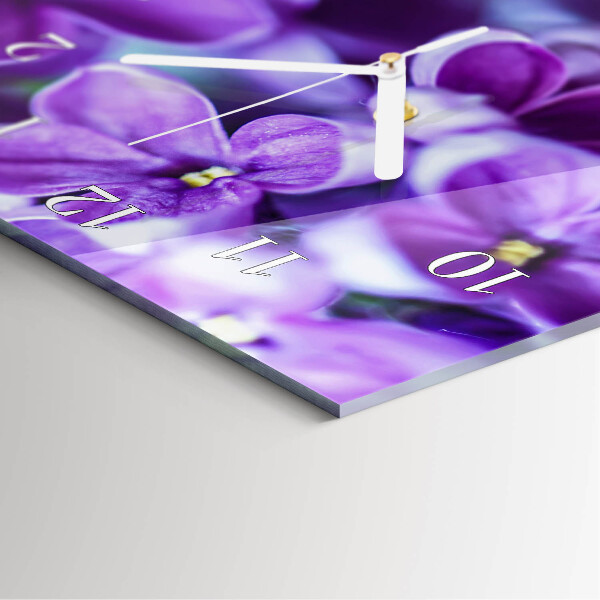 Vertical wall clock Lilac