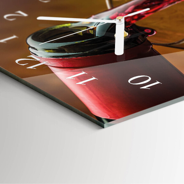 Vertical wall clock Wine