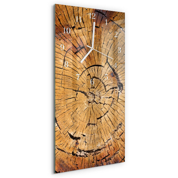 Vertical wall clock Wood Grains
