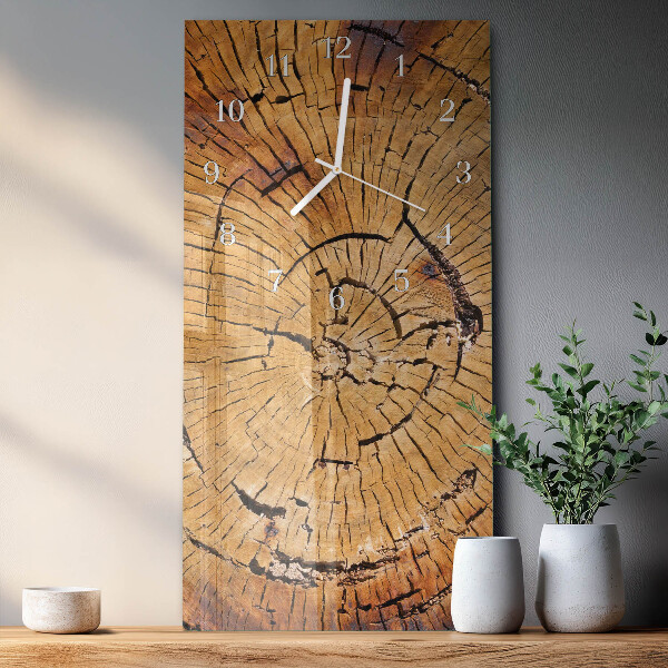 Vertical wall clock Wood Grains