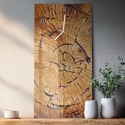 Vertical wall clock Wood Grains