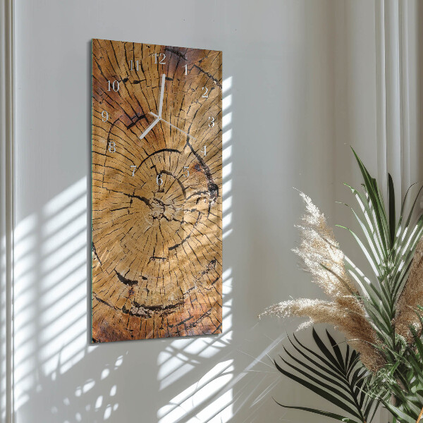 Vertical wall clock Wood Grains