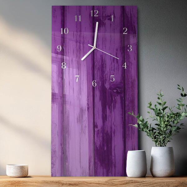 Vertical wall clock Wood