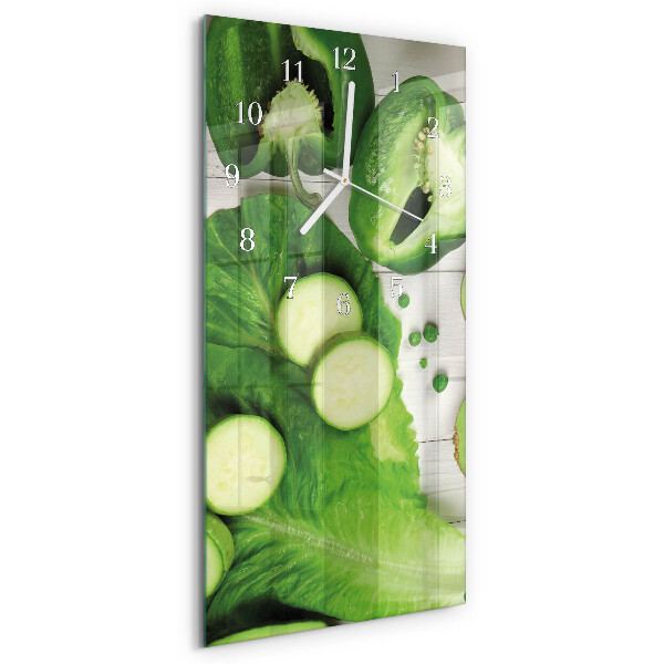 Vertical wall clock Vegetables