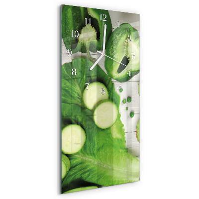 Vertical wall clock Vegetables