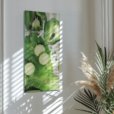 Vertical wall clock Vegetables
