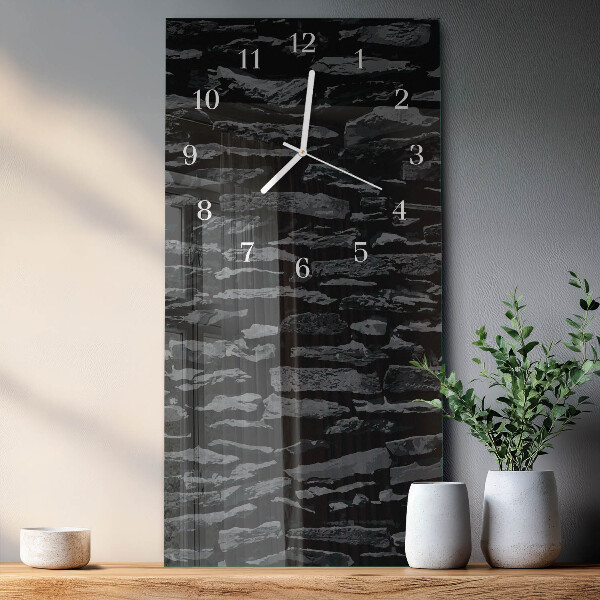 Vertical wall clock Stone Wall
