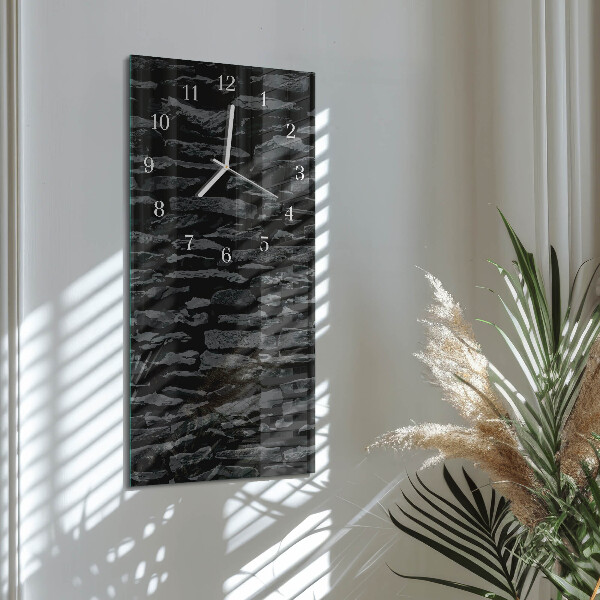 Vertical wall clock Stone Wall