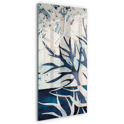 Vertical wall clock Branches