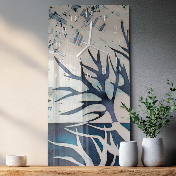 Vertical wall clock Branches
