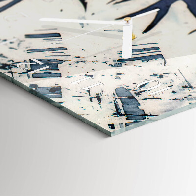 Vertical wall clock Branches