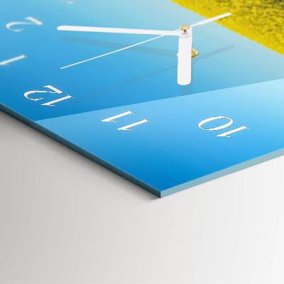 Vertical wall clock Field of Flowers