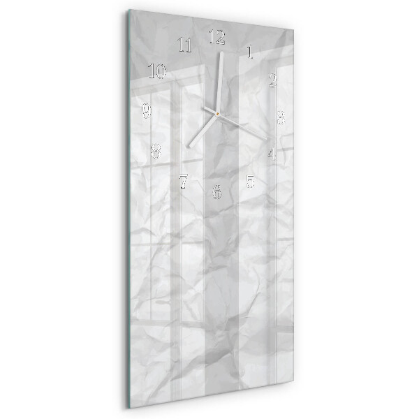 Vertical wall clock Sheet of Paper