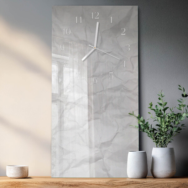Vertical wall clock Sheet of Paper