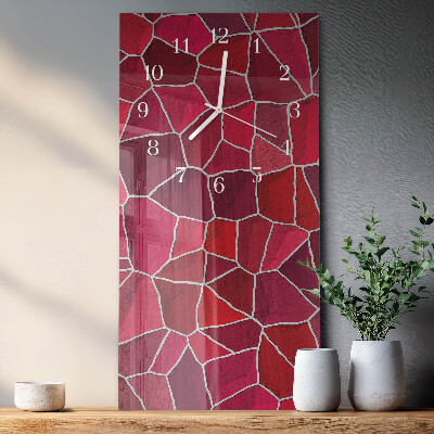 Vertical wall clock Stone Pattern