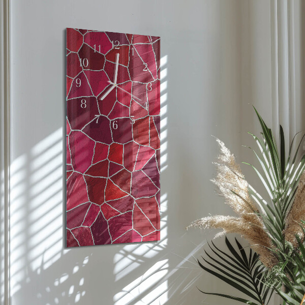 Vertical wall clock Stone Pattern