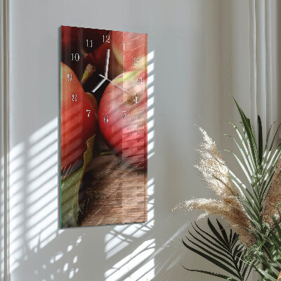 Vertical wall clock Apple