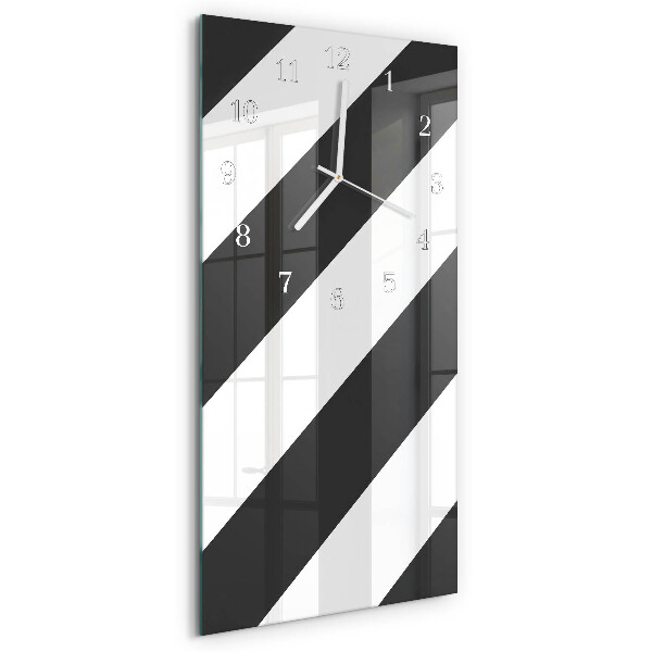 Vertical wall clock Stripes