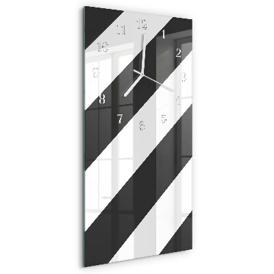 Vertical wall clock Stripes