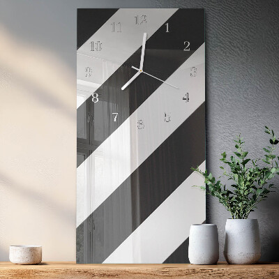 Vertical wall clock Stripes