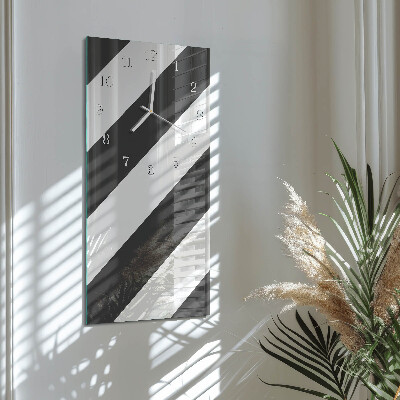 Vertical wall clock Stripes