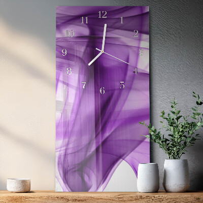 Vertical wall clock Viola Pattern