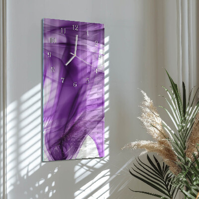 Vertical wall clock Viola Pattern