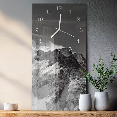 Vertical wall clock Mountain
