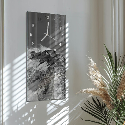 Vertical wall clock Mountain