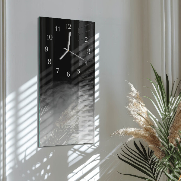 Vertical wall clock Smoke