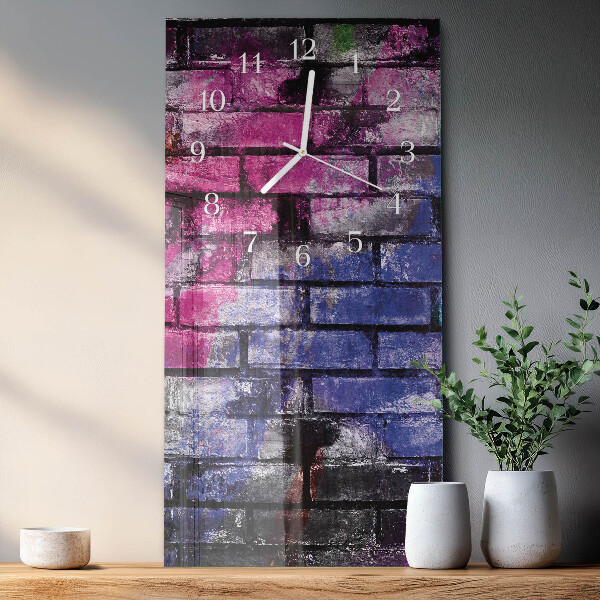 Vertical wall clock Brick