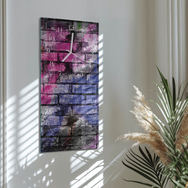 Vertical wall clock Brick