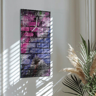 Vertical wall clock Brick