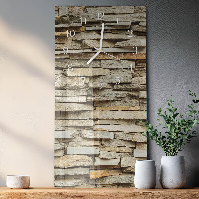 Vertical wall clock Stones