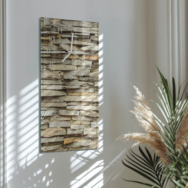 Vertical wall clock Stones