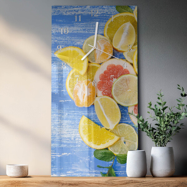 Vertical wall clock Fruit