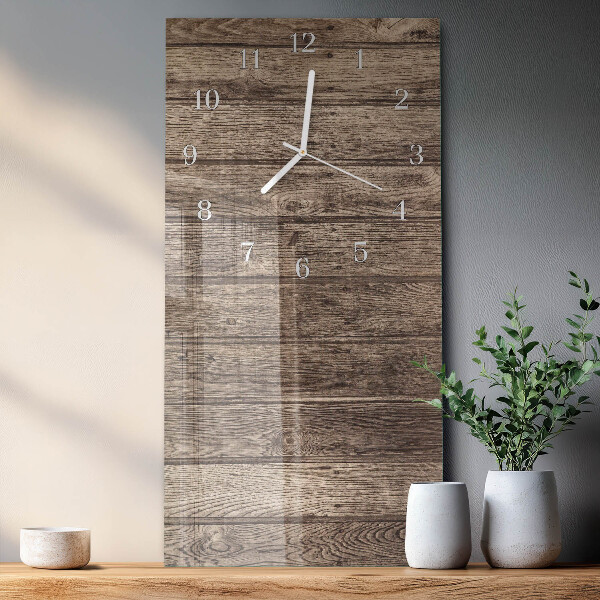 Vertical wall clock Wood
