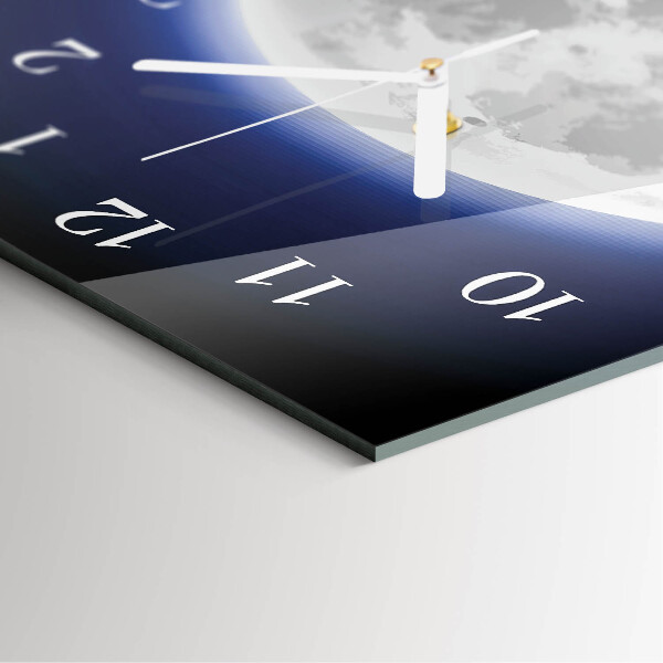 Vertical wall clock Moon