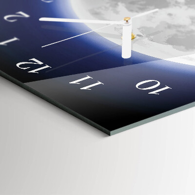 Vertical wall clock Moon