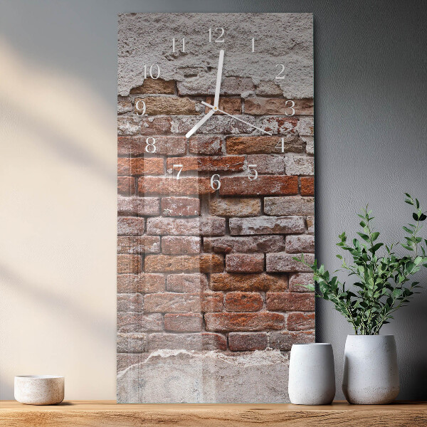 Vertical wall clock Brick